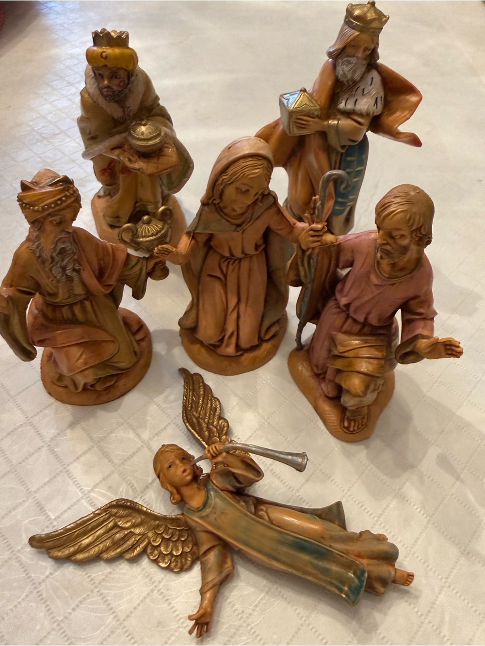 6 FONTANINI nativity figures- 4
WISE MEN 5” Standing 4” Mary Angel Made In Italy